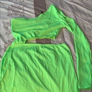 HOT!! 🔥Neon green mini dress💚💚